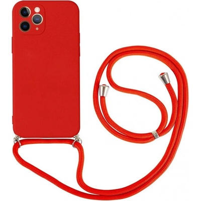 TopQ iPhone 11 Pro červený so šnúrkou