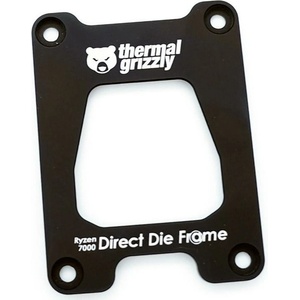 Thermal Grizzly Планка за монтаж на охладител Thermal Grizzly Ryzen 7000 Direct Die Frame, съвместима само със серия Ryzen 7000 без 7000X3D, за директно охлаждане (TG-DDF-R7000-R)