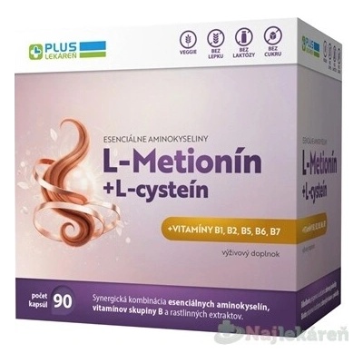 PLUS LEKÁREŇ L-Methionine + L-cysteín 90 kapsúl