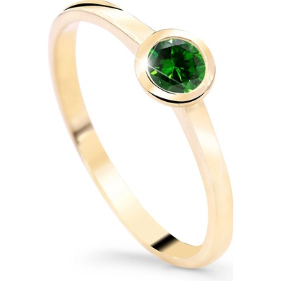 Cutie Diamonds prsteň zo žltého zlata so smaragdom DZ8004 SM X 1