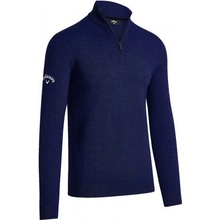 Callaway Blended Merino pánsky golfový sveter navy omdrá