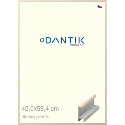 DANTIK rám na obraz 42 x 59,4 Dýha slonová kost