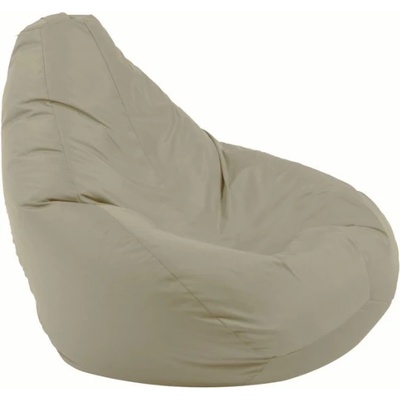 Pufrelax Пуф круша, 220л. , Nirvana Hobbit - Teteron Beige, За открито, Перящ се калъф, Пълнеж от Полистиролни перли (PUF-G-NH-TEX-BE)