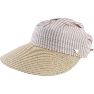  Дамска шапка с козирка HatYou CEP0735, Бежово райе