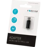 Forever Адаптер Forever - 3576, Micro USB/USB-C, черен (T_0014093)
