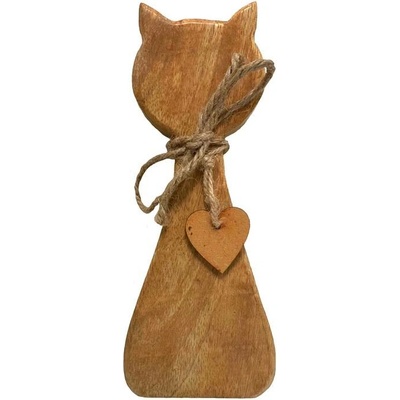 Sconto Dekorácia mačka NIAMH mango, výška 18 cm
