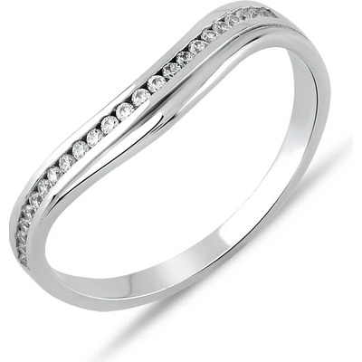 Lillian Vassago Prsten se zirkony v bílém zlatě LLV06 GR175W