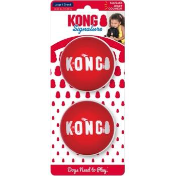 Kong Hračka guma Signature loptu 2 ks L