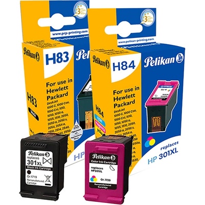 Compatible Тонер касета, Pelikan, HP CH563EE/CH564EE (301XL), черен (4950840)