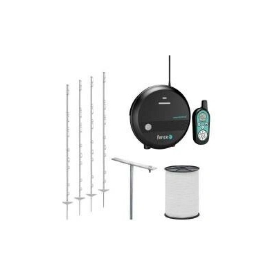 Set elektrického ohradníku pro koně - kombinovaný RF generátor s dálkovým ovládáním 1 J - páska 200 m