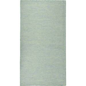 vidaXL Градински плоскотъкан килим, 80x150 см, тюркоазен (340799)
