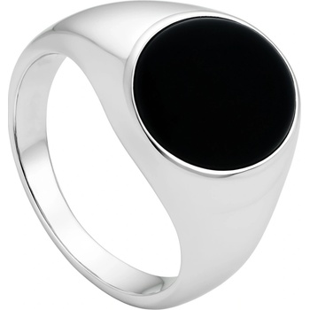 Olivie Pánský stříbrný prsten ONYX 9359