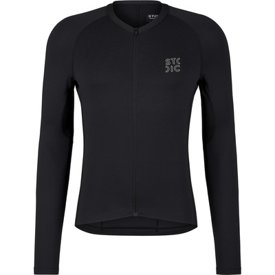 Stoic Мъжка фланелка с дълъг ръкав за колоездене Stoic DalslandSt. Gravel Jersey L/S Cycling jersey - Black - размер M (056-4251-0112)
