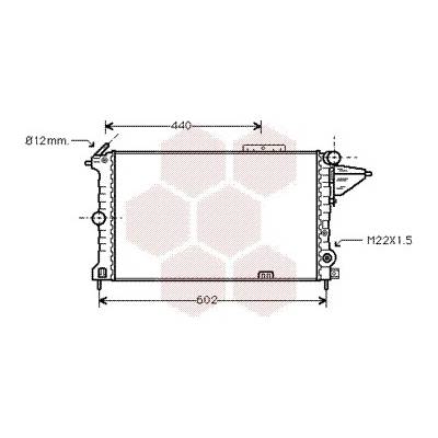 VAN WEZEL Chladič, chlazení motoru 37002119