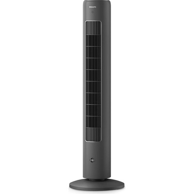 Philips Oscillating Tower Fan 5000 Series 105cm Remote Control Timer 3 Speeds 3 Modes 40W Powerful Quiet Airflow Aroma Diffuser Gray (CX5535/11) - CX5533/11