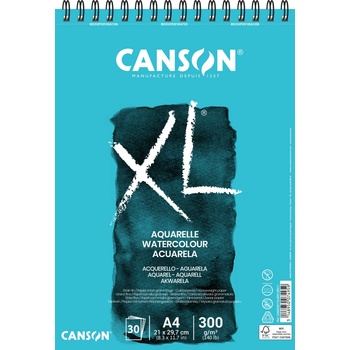 Canson XL Aquarelle Skicák v krúžkovej väzbe A4 CP 300g 30 listov