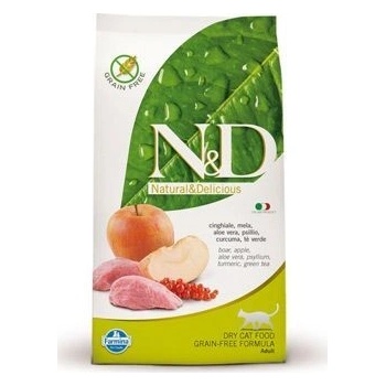 N&D Grain Free CAT Adult Boar & Apple 5 kg