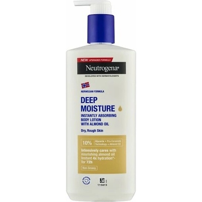 Neutrogena Hĺbkovo hydratačné telové mlieko s mandľovým olejom 400 ml