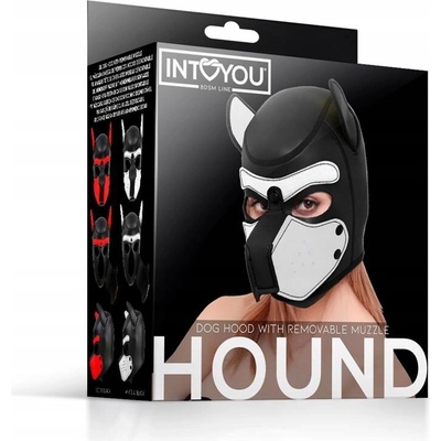 INTOYOU Neoprene Dog Mask fetish maska pes