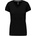 Kariban v-neck k381 / Дамска тениска с къс ръкав - черна xl (20k38100204)