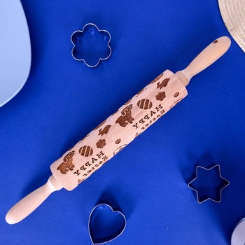 20 см дървена точилка с релеф на тема Великден