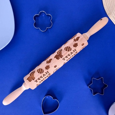 20 см дървена точилка с релеф на тема Великден