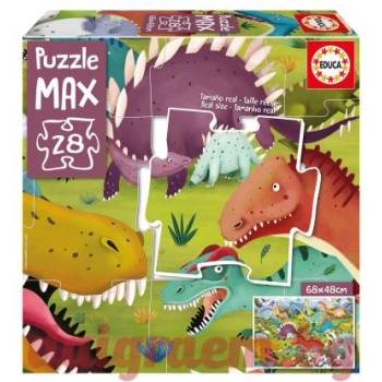 Educa Пъзел max educa 19954 - 28 части - Динозаври (edu19954)