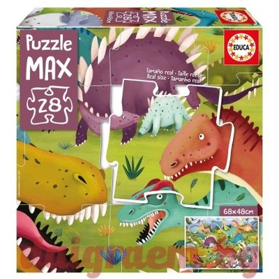 Educa Пъзел max educa 19954 - 28 части - Динозаври (edu19954)