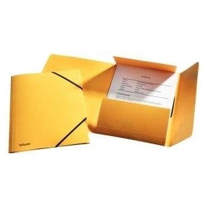 Esselte Briefcase with elastic band A4 preset yellow (10K017M)