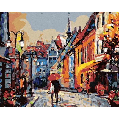 zuty Malování podle čísel Procházka po Budapešti 40 x 50 cm vypnuté plátno na rám 8596530062530