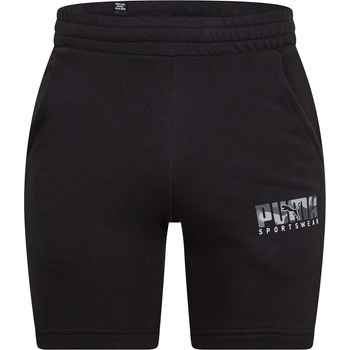 PUMA Поларени къси панталони Puma Key Camo Graphic Fleece Jogger Shorts - Puma Black