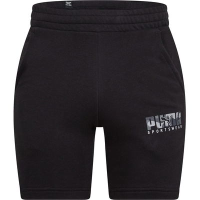 PUMA Поларени къси панталони Puma Men's Key Camo Graphic Fleece Jogger Shorts - Puma Black