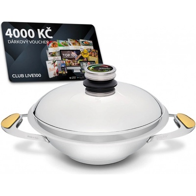 Zepter Wok pánev 24 cm nepřilnavý povrch leštěný