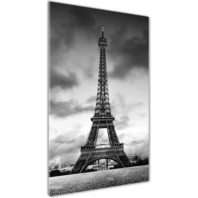 Vertikálny foto obraz sklenený Eiffelová veža Paríž 50x100 cm