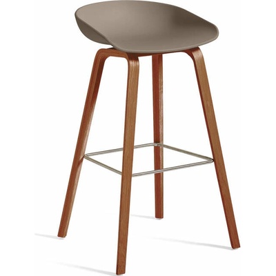 HAY AAS 32 High lacquered walnut veneer + khaki