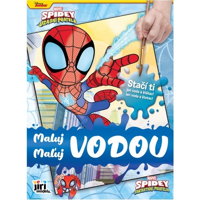 Vymaľovánky A4 vodové Spidey