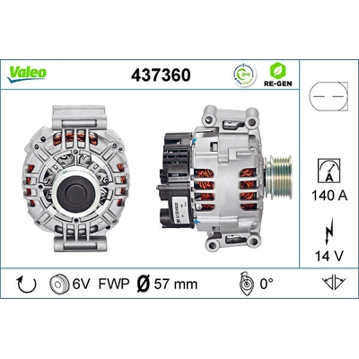 Alternátor VALEO 437360