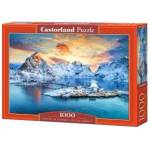 Castorland 1000-piece puzzle Sunrise on Sakrisoy, Lofoten, Norway C-105366-2
