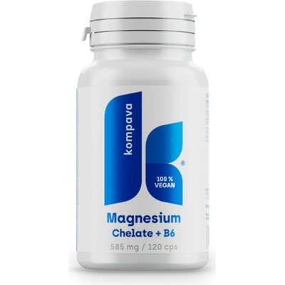 Kompava Magnézium chelát + vitamín B6 120 kapslí