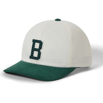 Brixton Шапка с козирка Brixton Big B Medium Profile Cap Cotton Cap - Off White / Primal Green - размер One Size (904-5659-0211)