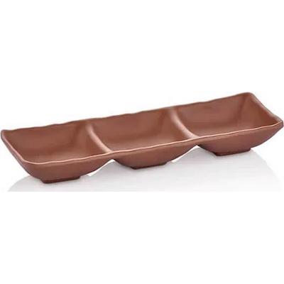 Kulsan KN-TERRA-Рамекин троен 26, 5 x 8, 8cm(25326)СВЕТЛО КАФЯВО (0136675)