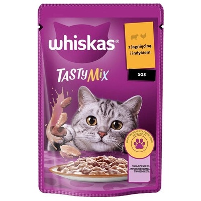 Whiskas Adult s jehněčí a krůtí omáčkou 85 g