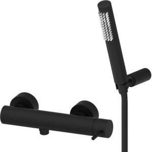PAFFONI Light - Комплект за душ с смесител, матово черно LIG168DNO (LIG168DNO)