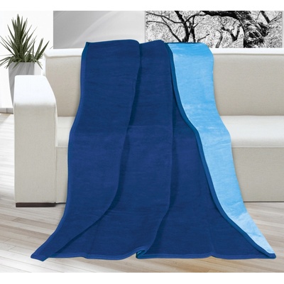 Brotex deka Kira Plus Tmavo modrá/svetlo modrá 150x200