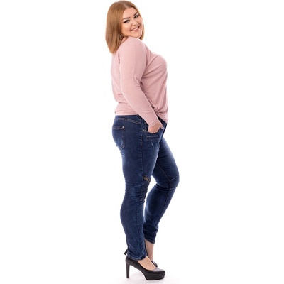 V&V dámské jeans Knee modré