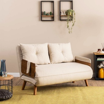 ASG Разтегателен диван cosmo - кремаво (8684283785506)