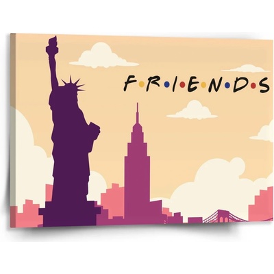 Sablio Obraz Seriál Priatelia FRIENDS Socha Slobody - 150x110 cm