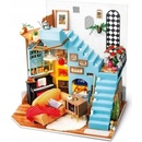 Ostatní stavebnice ROBOTIME Rolife DYI House: Joyin obývací pokoj s LED osvětlením