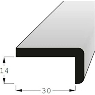 Lišta tvaru L 14x30mm, délka 70cm