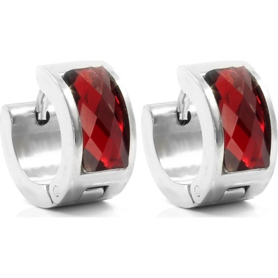 BRUNOshop.cz Náušnice kroužky s kamínkem S0032